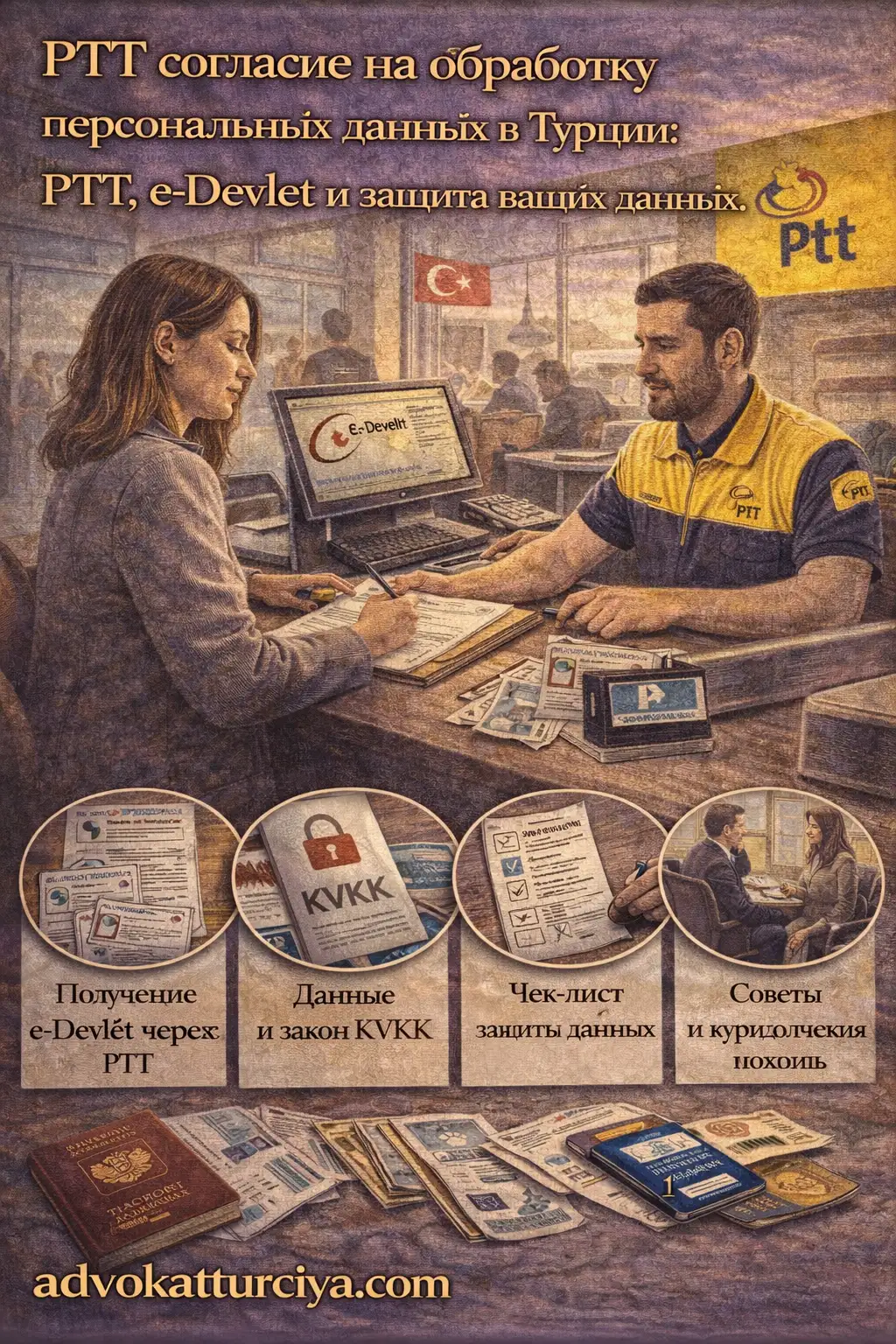 PTT в Турции: оформление согласия на обработку персональных данных